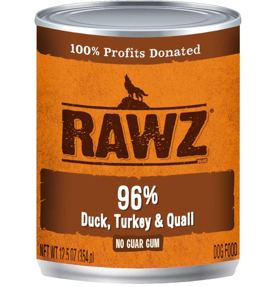 Rawz Duck, Turkey & Quail Wet Dog Food, 12.5 oz.