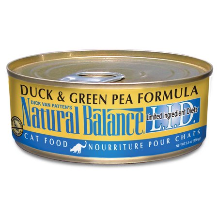 Natural Balance Limited Ingredient Duck & Green Pea Wet Cat Food, 5.5 oz.