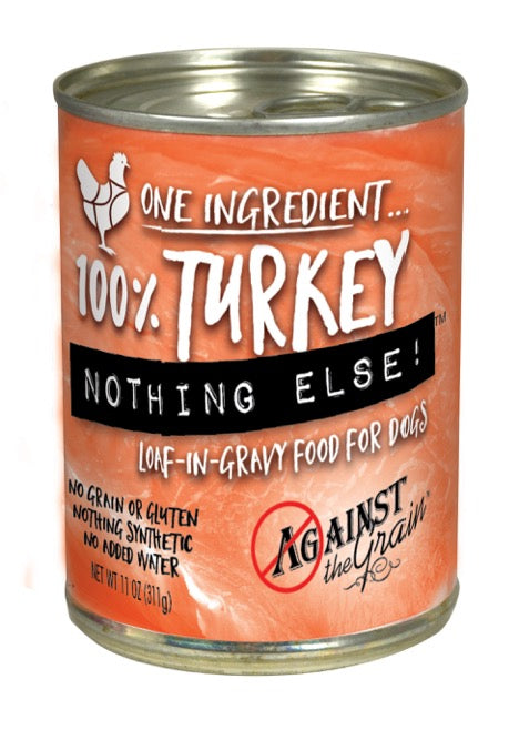 Evangers & Against The Grain Nothing Else One Ingredient Turkey Dog Food , 11 oz