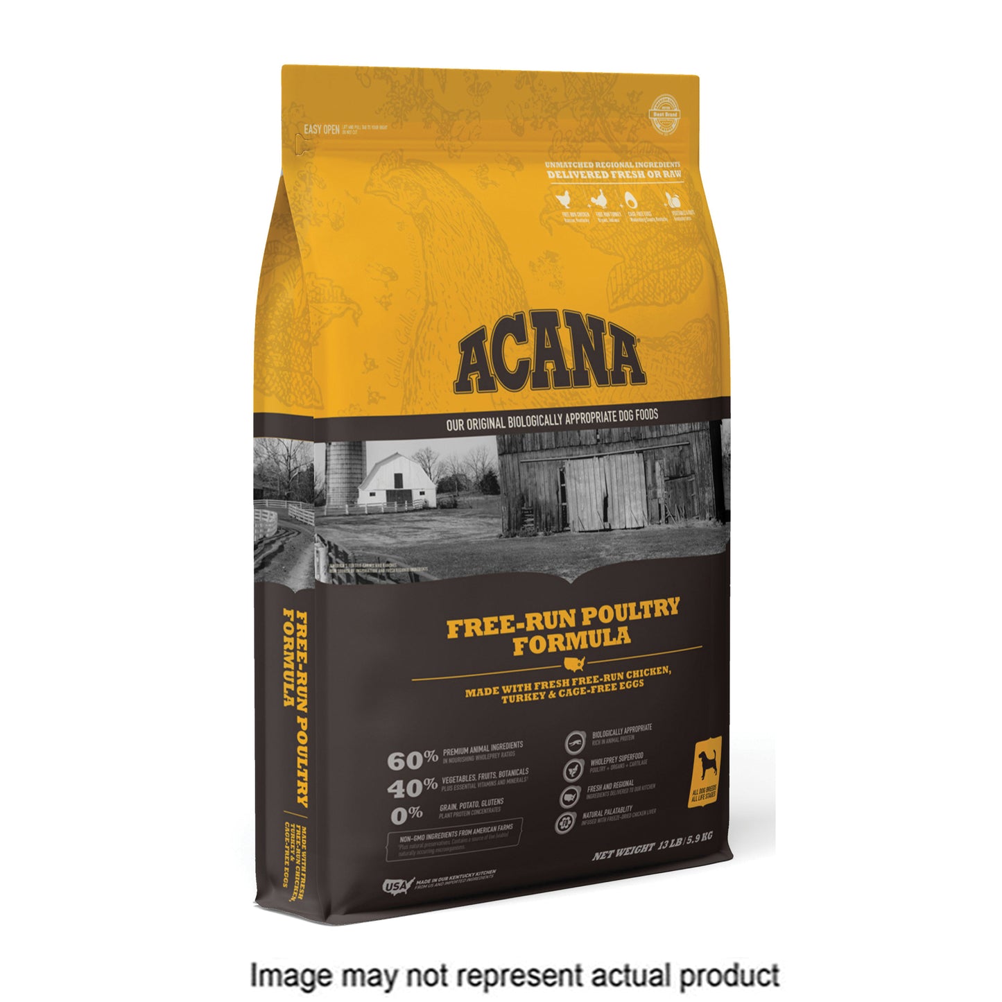 Acana Free Run Poultry Dry Dog Food, 4.5 lbs Bag