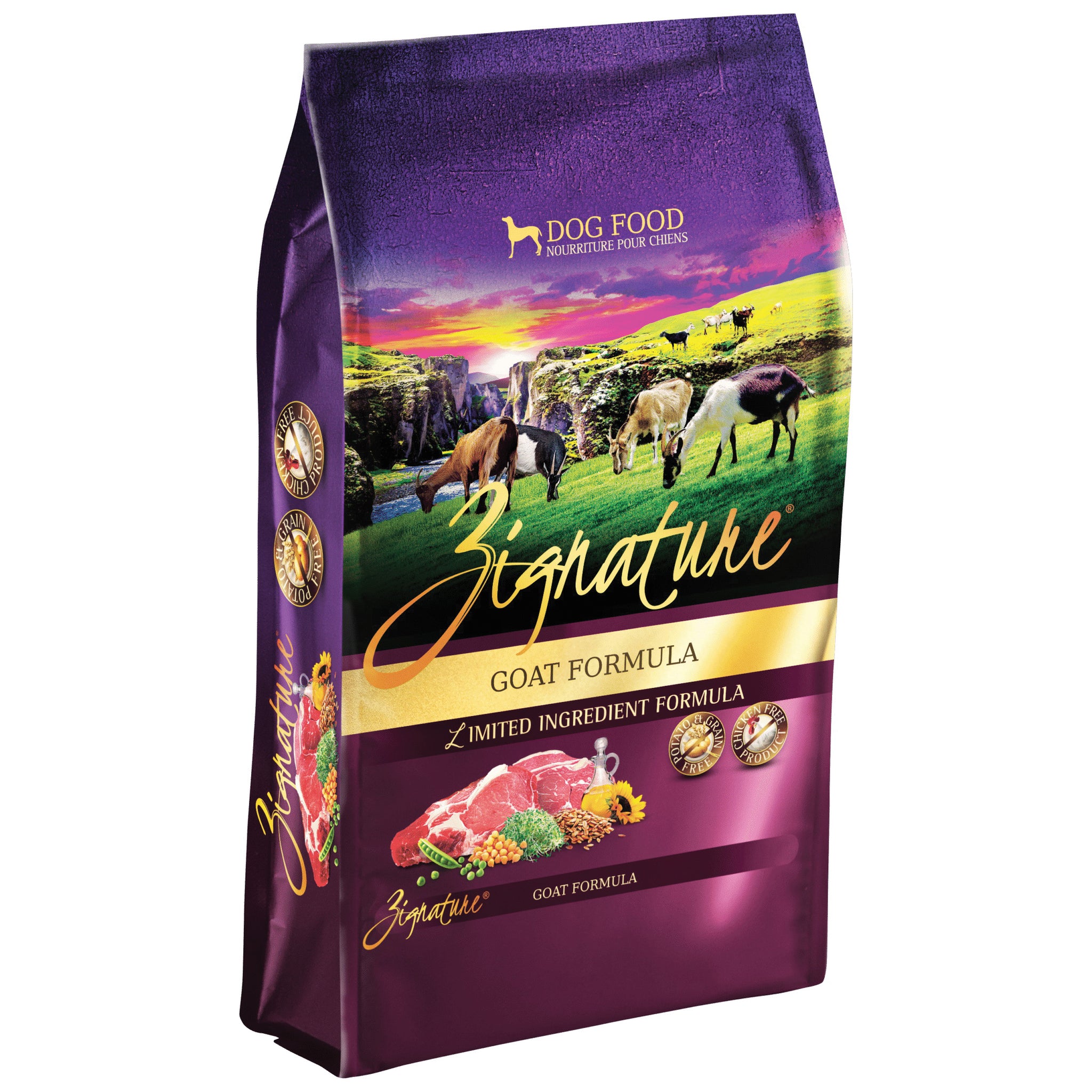 Zignature Goat Formula Grain-Free Dry Dog Food, 25 lbs.