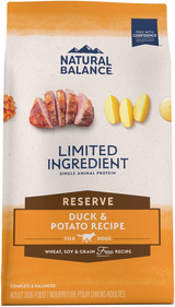 Natural Balance Limited Ingredient Reserve Duck & Potato Grain-Free Dry Dog Food, 22 lbs.