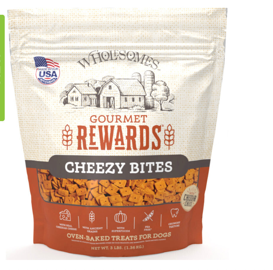 Wholesomes Gourmet Cheddar Cheese Dog Biscuits, 3 lbs.