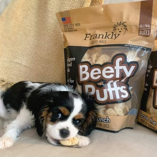 Frankly Peanut Butter Flavored Beefy Puffs Dog Treats