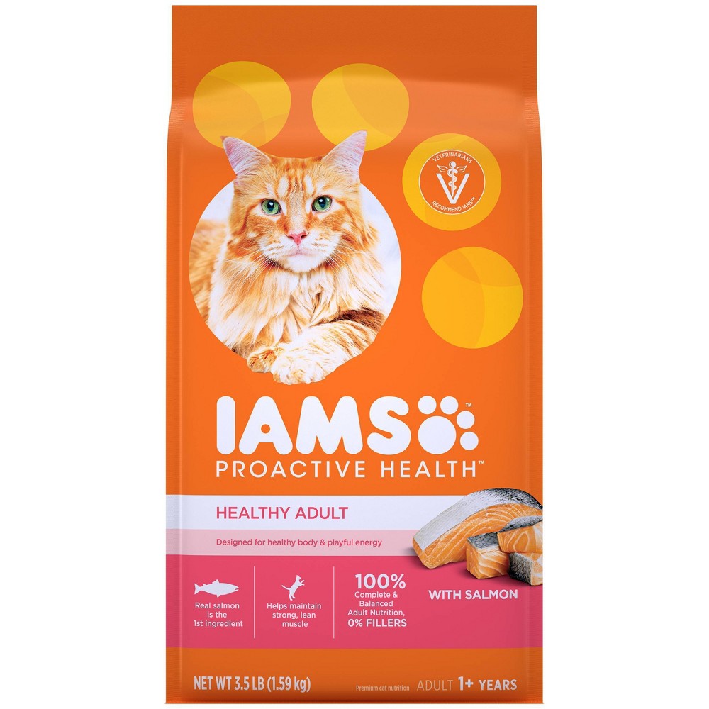 Iams ProActive Health Salmon Dry Cat Food, 3.5 lbs.