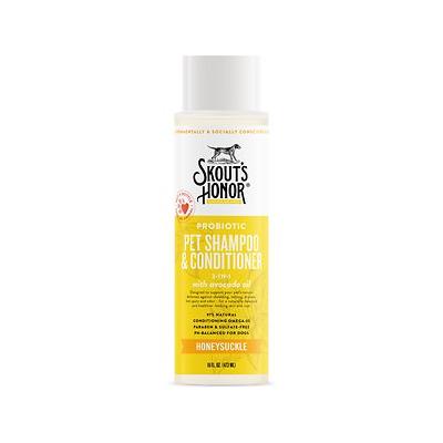 Skout's Honor Probiotic Honeysuckle Pet Shampoo & Conditioner, 16 oz.