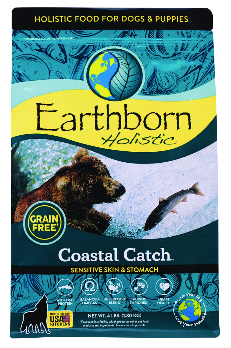 Earthborn Holistic Coastal Catch Grain-Free Dry Dog Food, 4 lbs.