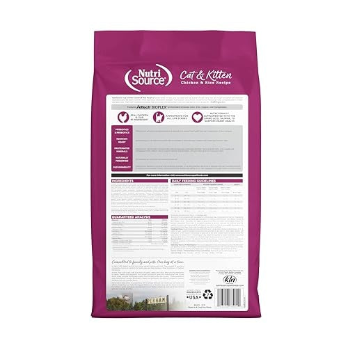 NutriSource Cat & Kitten Chicken & Rice Recipe Dry Cat Food — 12 lbs