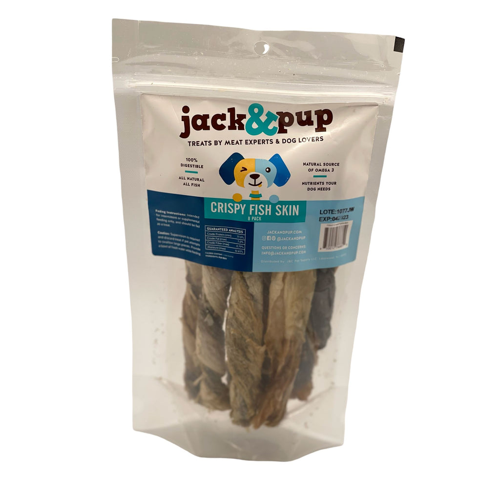 Jack & Pup Crispy Fish Skin Dog Treats