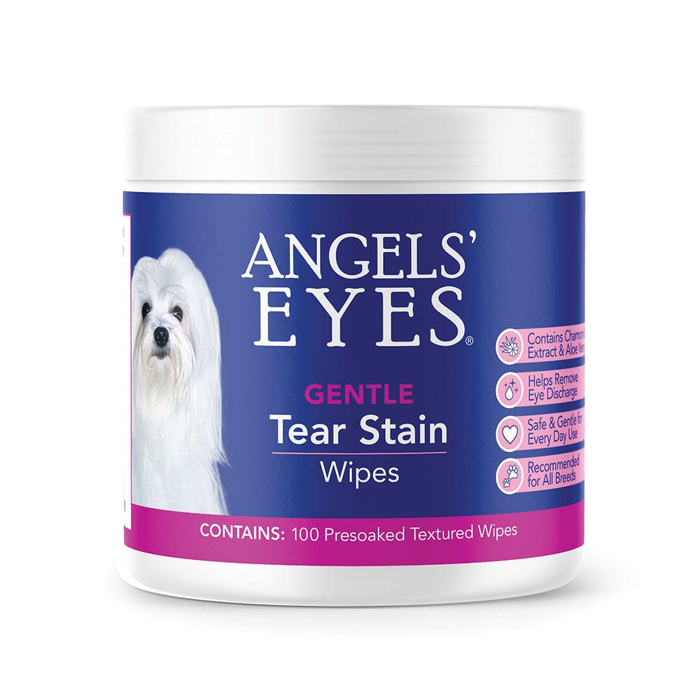 Angels' Eyes Hypoallergenic Eye Wipes, 100 Ct For Dogs & Cats