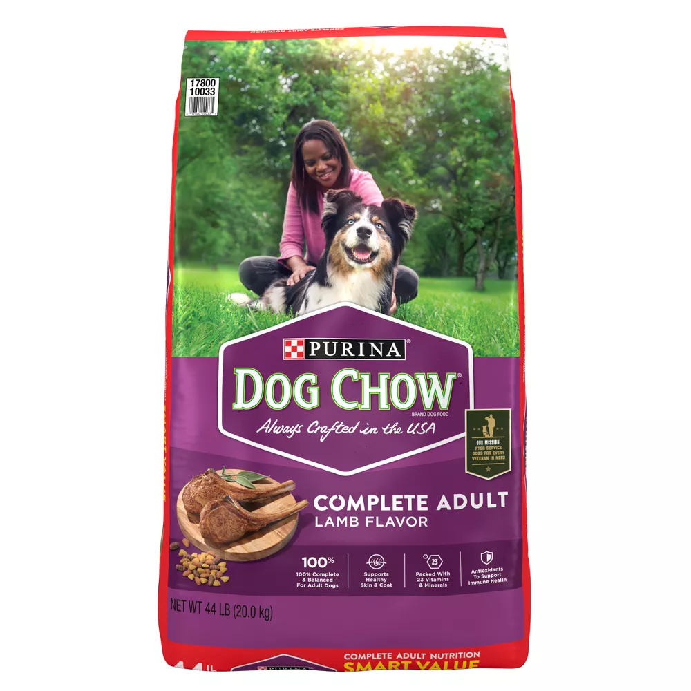 Purina Dog Chow Complete High Protein Lamb Adult Dry Dog Food, 44 lbs.