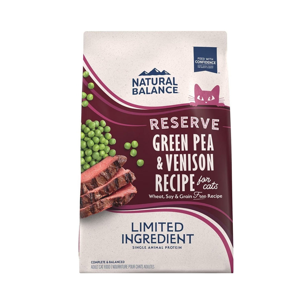 Natural Balance Limited Ingredient Green Pea & Venison Dry Cat Food, 4 lbs.