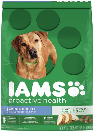 Iams Large Breed Adult Chicken Dry Dog Food, 15 lbs.