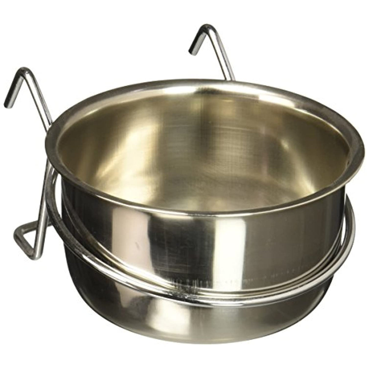 SPOT Ethical Pet Stainless Steel Coop Cup with Wire Hanger, 10-30 oz.