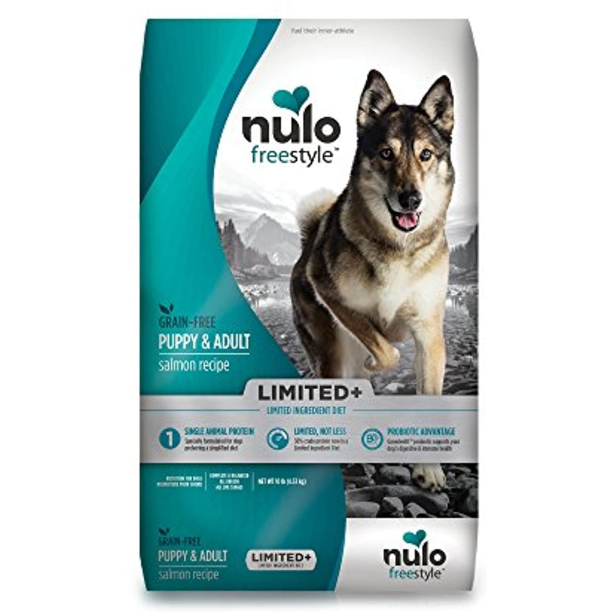 Nulo FreeStyle Limited+ Salmon Grain-Free Dry Dog Food, 10 lbs.