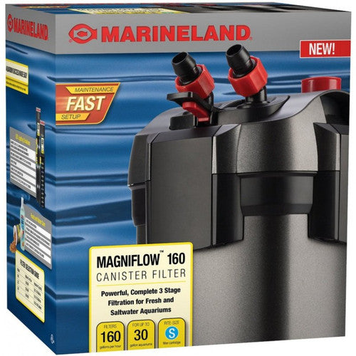Marineland MagniFlow 160 Canister Filter for Aquariums up to 30 Gallons
