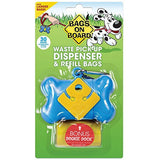 Bags on Board Bone Waste Bag Dispenser, Blue (30 Count)
