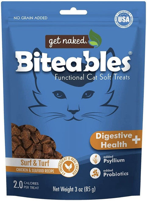 Get Naked Digestive Health Surf & Turf Cat Treats, 3 oz.