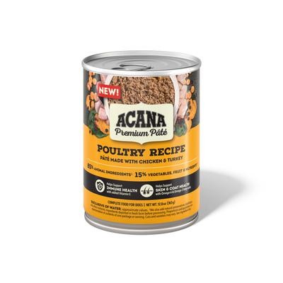 Acana Premium Pate Poultry Recipe Wet Dog Food, 12.8 oz Can