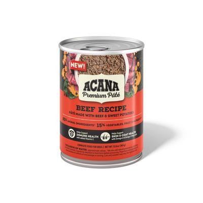 Acana Premium Pate Beef Recipe Wet Dog Food, 12.8 oz Can