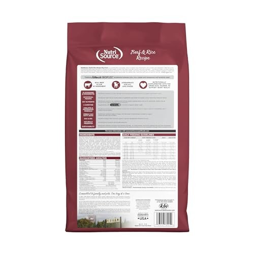 NutriSource Beef & Brown Rice Dry Dog Food, 12 lbs.