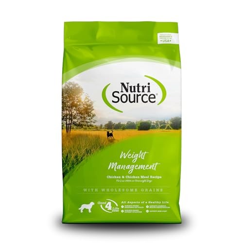 NutriSource Weight Management Premium Dry Dog Food, 4 lbs.