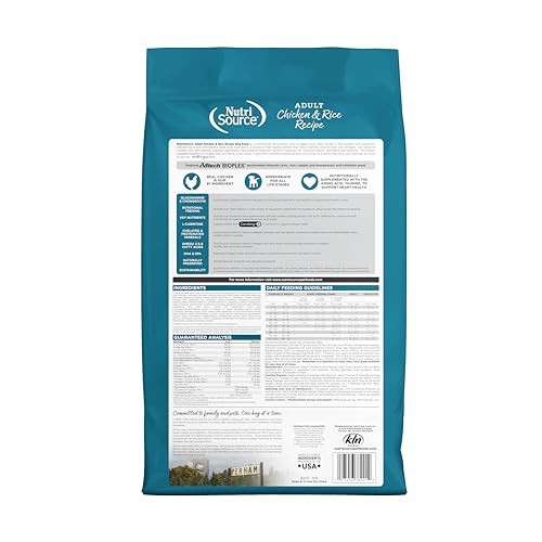 NutriSource Adult Chicken & Rice Recipe Dry Dog Food - Wholesome Grains 12lb