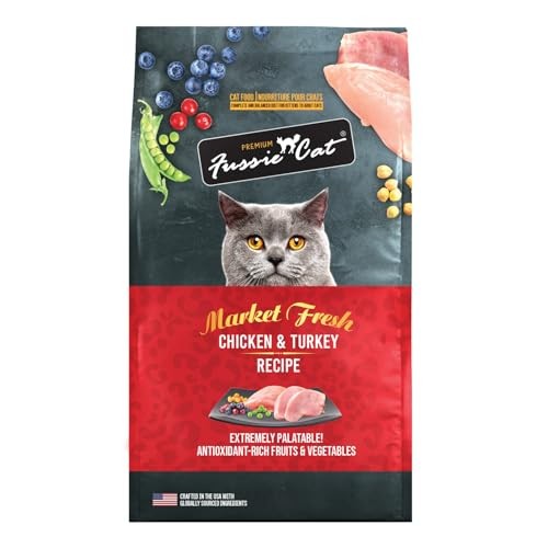 Fussie Cat Market Fresh Chicken & Turkey Recipe Grain-Free Dry Cat Food, 10 lbs.