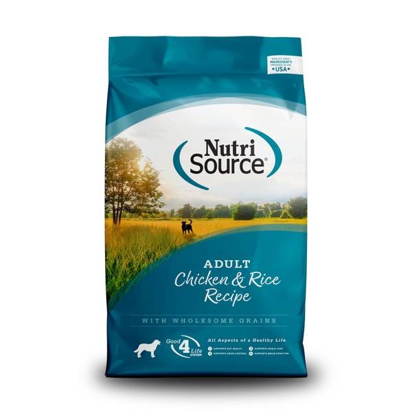 NutriSource Adult Chicken & Rice Recipe Dry Dog Food, 4 lbs.