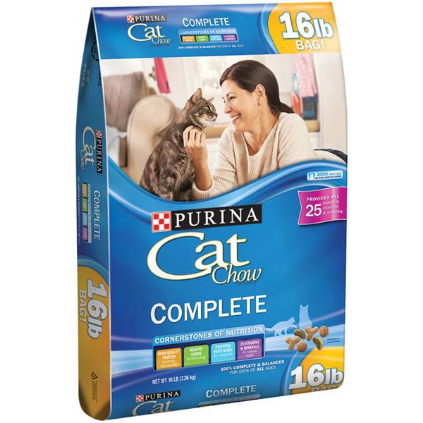 Purina Cat Chow Complete High Protein Chicken Dry Cat Food, 15 lbs.