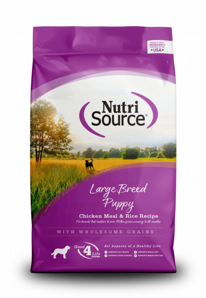 NutriSource Large Breed Chicken & Rice Dry Puppy Food, 4 lbs.