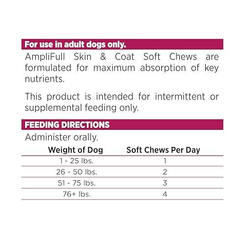 Nutri Source Amplifull Skin & Coat Dog Soft Chew Supplement 12.5 oz