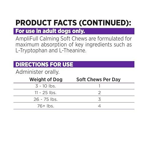 Nutri Source Amplifull Calming Dog Soft Chew Supplement 12.5 oz