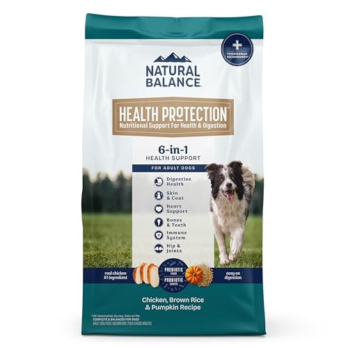 Natural Balance Whole Body Health Easy Digestion Chicken, Brown Rice & Pumpkin Dry Dog Food, 4 lbs.