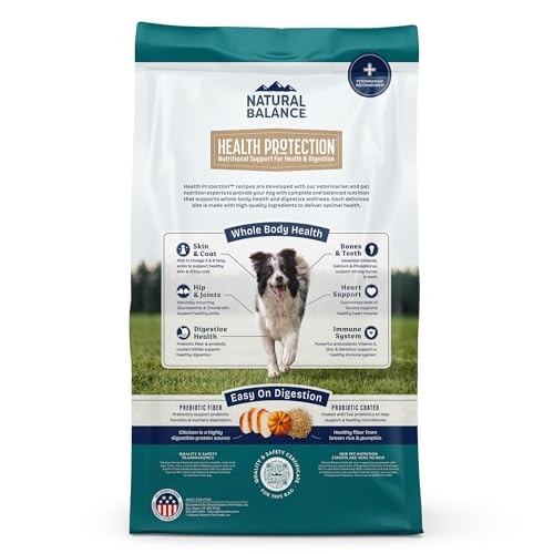 Natural Balance Whole Body Health Easy Digestion Chicken, Brown Rice & Pumpkin Dry Dog Food, 24 lbs.