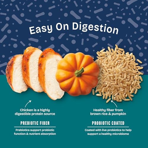Natural Balance Whole Body Health Easy Digestion Chicken, Brown Rice & Pumpkin Dry Dog Food, 24 lbs.