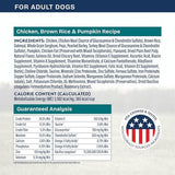 Natural Balance Whole Body Health Easy Digestion Chicken, Brown Rice & Pumpkin Dry Dog Food, 24 lbs.