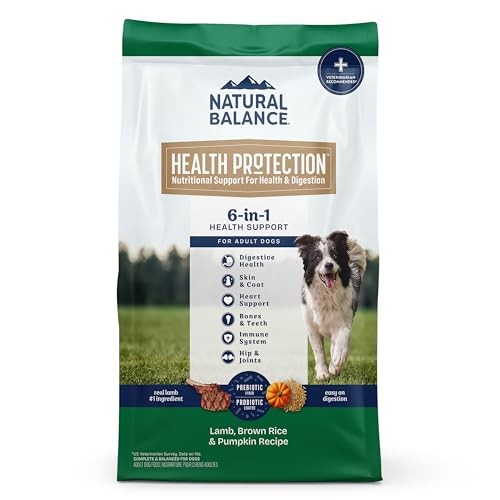 Natural Balance Whole Body Health Easy Digestion Lamb, Brown Rice & Pumpkin Dry Dog Food, 24 lbs.