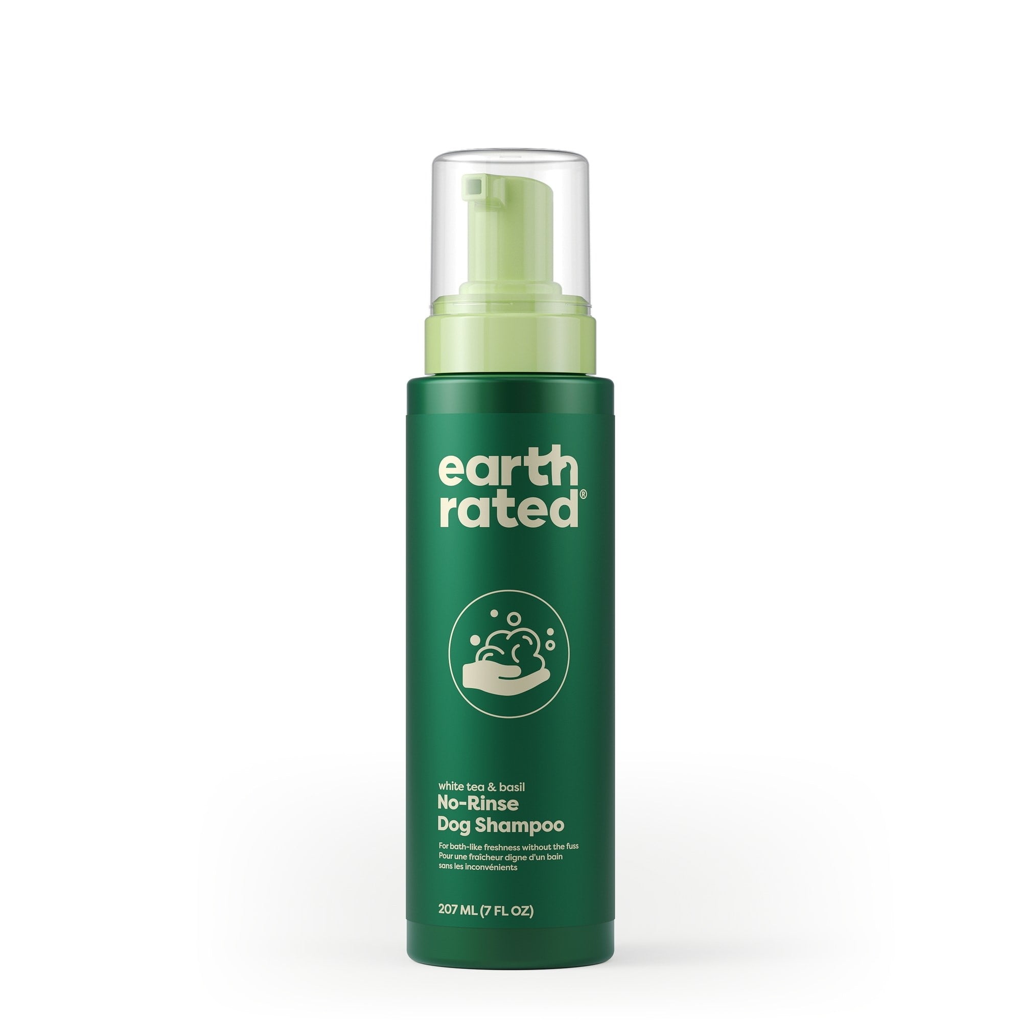 Earth Rated White Tea & Basil No-Rinse Dog Shampoo, 7 fl. oz.
