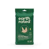 Earth Rated Oatmeal Scented Ear Wipes for Dogs & Cats, 60 Count