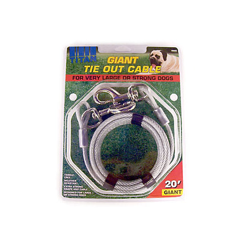 Titan Giant Cable Dog Tie-Out, 20 ft.