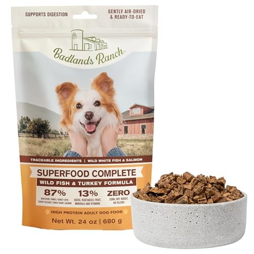Badlands Ranch Superfood Complete Pack Of 1 Wild Fish Dog 24 oz