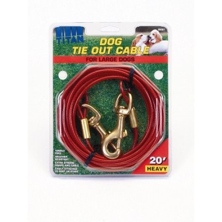Titan Heavy Cable Dog Tie-Out, 20 ft.