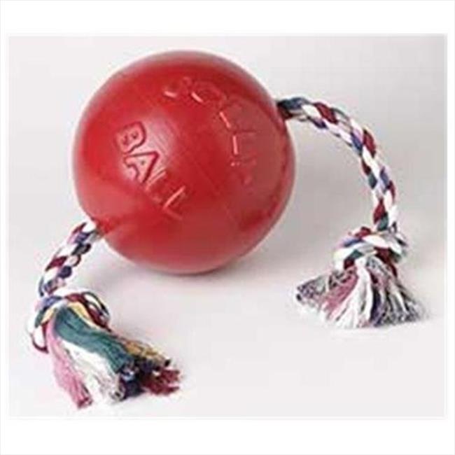 Jolly Pets Romp-n-Roll Red Ball for Dogs, 4.5 in.