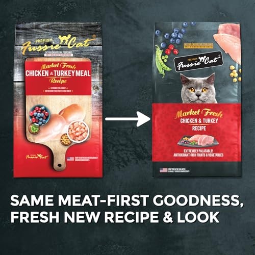 Fussie Cat Market Fresh Chicken & Turkey Recipe Grain-Free Dry Cat Food, 3.5 lbs.