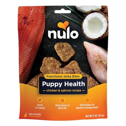Nulo Freestyle Puppy Chicken & Salmon Jerky Treats, 5 oz.