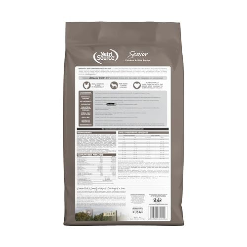 NutriSource Senior Chicken & Rice Recipe Dry Dog Food 12lb