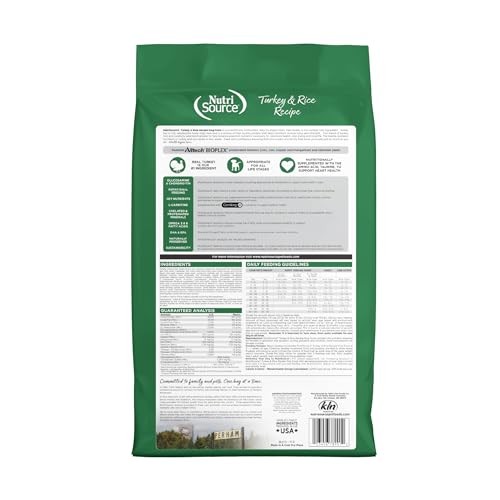 NutriSource Turkey & Rice Dry Dog Food, 12 lbs.