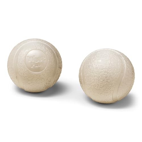 West Paw Boundr Bouncing Fetch Ball Dog Toy, Small (2-Pack)