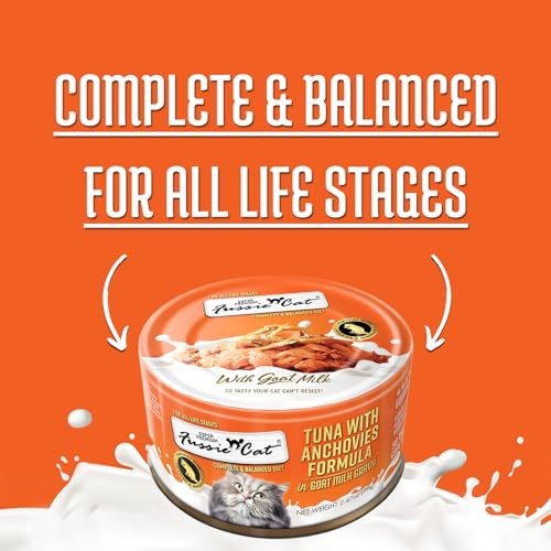 Fussie Cat Premium Canned Cat Food in Goat Milk Gravy, 2.5 oz.
